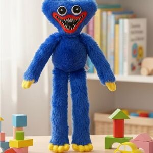 Blue and Yellow Plush Monster Toy
